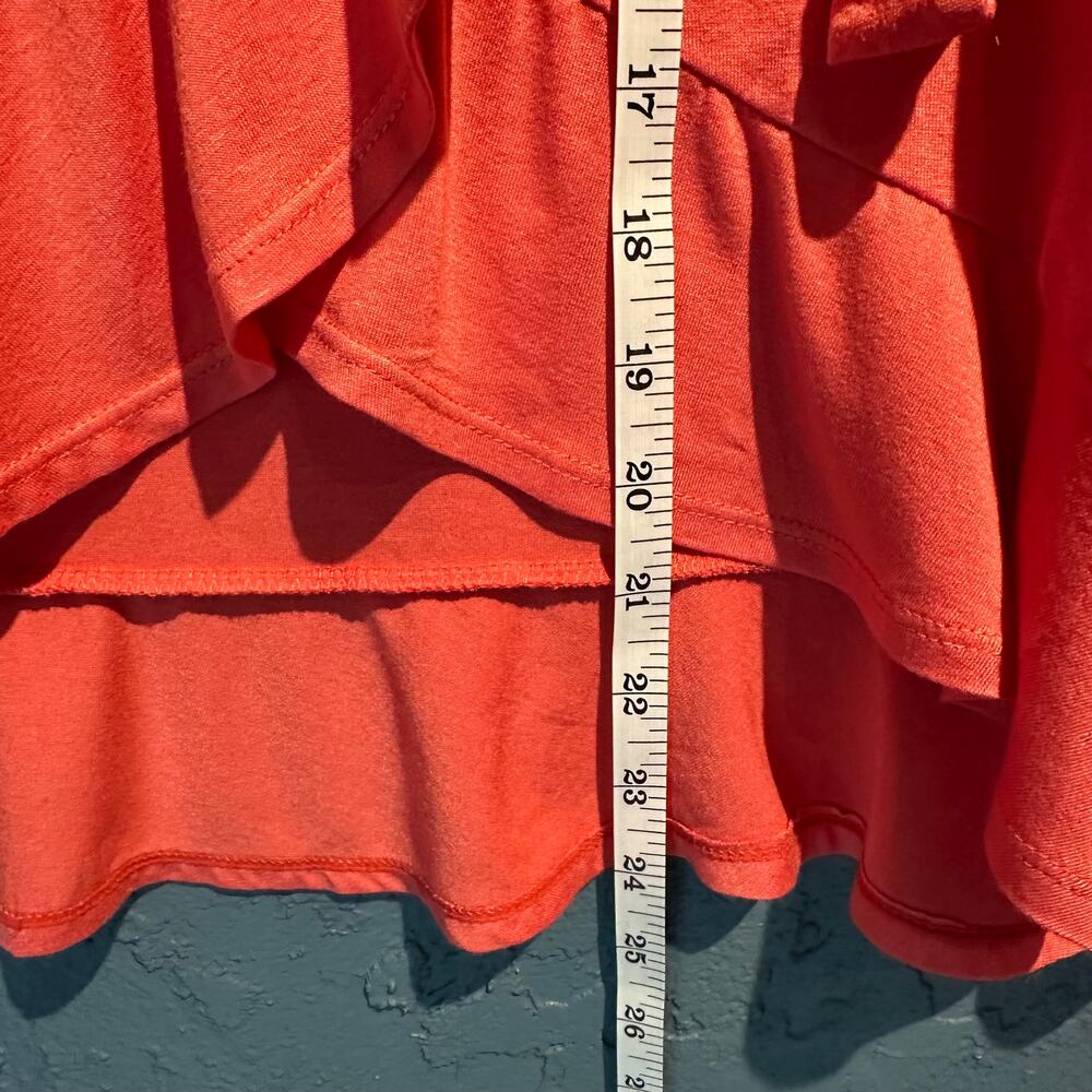 NWT Max Studio Size Small Coral Wrap Skirt Flowy Beach Cruise Boho Transitional - Picture 5 of 10
